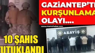 kurşunlama olayları - Gaziantep'te Kurşunlama: 10 Tutuklama