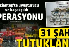 uyuşturucu kaçak mal - Gaziantep'te Uyuşturucu ve Kaçak Mal: 31 Tutuklama