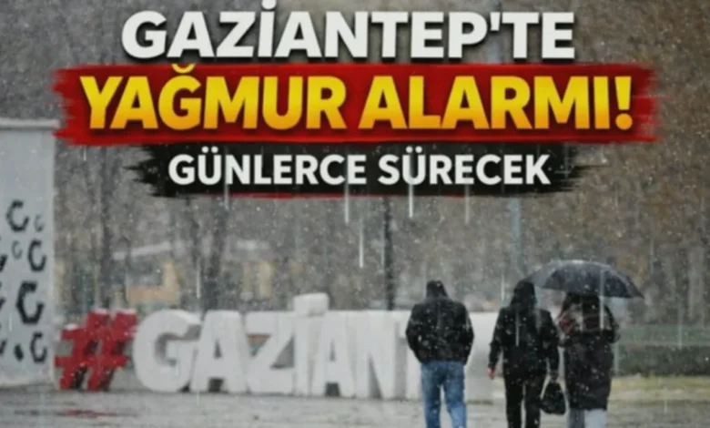 yağışlı hava - Gaziantep'te Yağışlı Hava Etkili Olacak