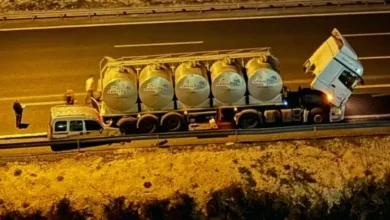 ağır kaza - Gölgelik'te Ağır Süt Tankeri Kazası