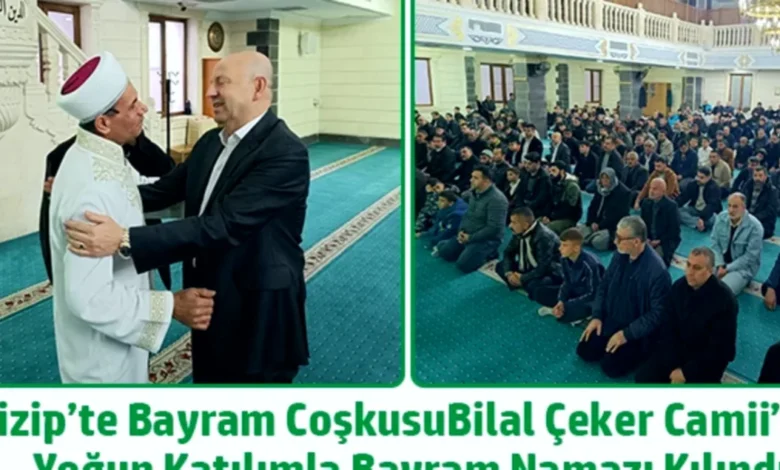 Nizip Bayram Coşkusu - Nizip Bayramı: Bilal Çeker Camii'nde Coşku