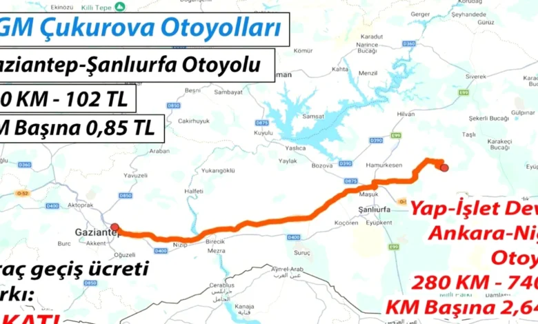 Gaziantep-Şanlıurfa otoyolu - Otoyol Ücretleri: Gaziantep-Şanlıurfa Tepkisi