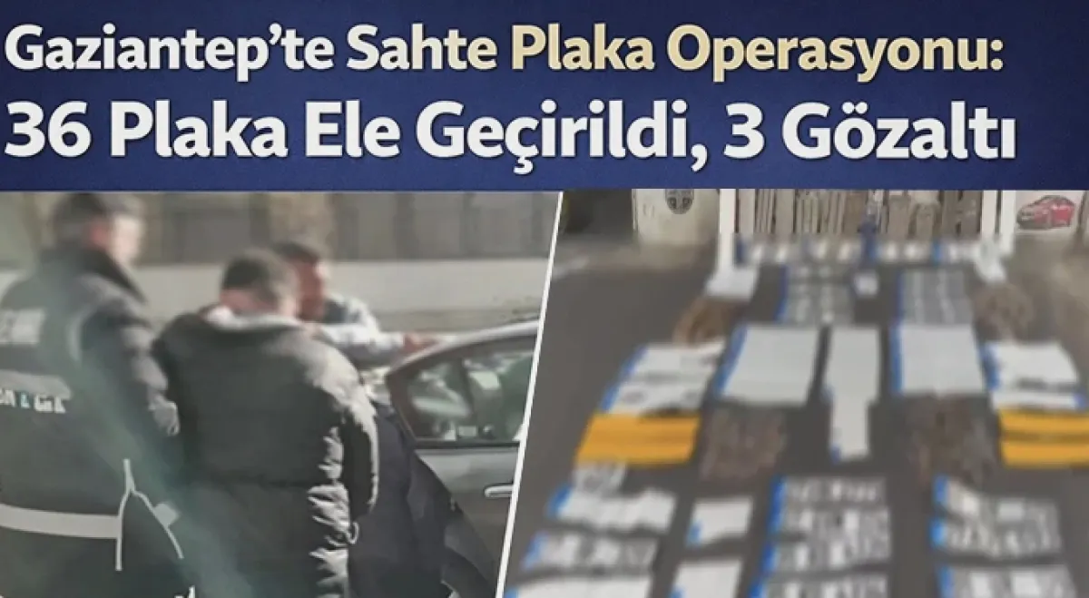 Sahte Plaka Üretimine Darbe!