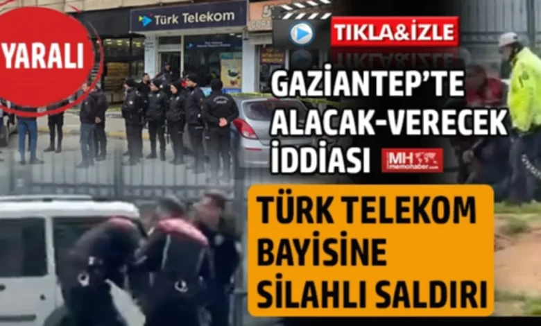 Türk Telekom bayisi saldırı - Türk Telekom Bayisinde Silahlı Saldırı: Alacak-Verecek Çı...