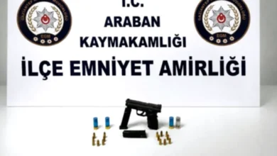 ruhsatsız silah - Araban'da Ruhsatsız Silah Ele Geçirildi