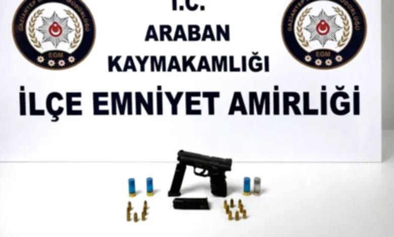 ruhsatsız silah - Araban'da Ruhsatsız Silah Ele Geçirildi