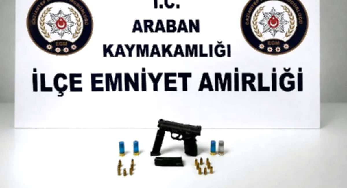 Araban'da Ruhsatsız Silah Ele Geçirildi