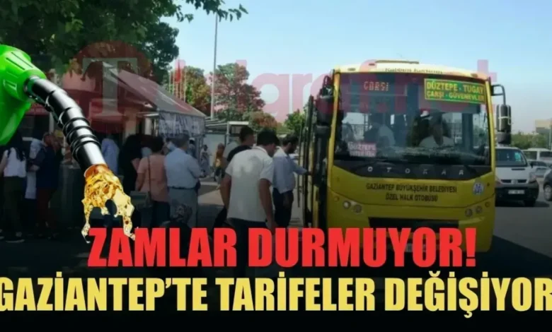Gaziantep ulaşım zam - Gaziantep Ulaşımına Zam Geldi: Motorin Etkisi