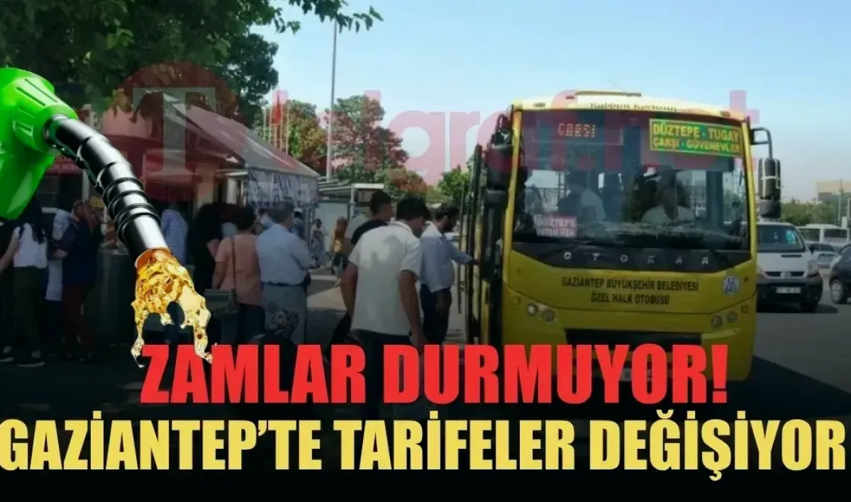 Gaziantep Ulaşımına Zam Geldi: Motorin Etkisi