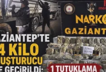Gaziantep uyuşturucu - Gaziantep'te 34 Kilo Uyuşturucu: Bir Tutuklama