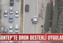 dronlu denetim - Gaziantep'te Dronlu Denetim: 14 Gözaltı