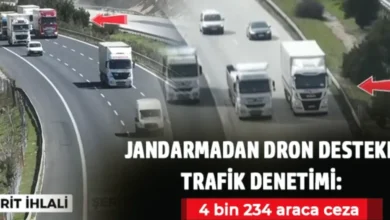 Gaziantep dronlu denetim - Gaziantep'te Dronlu Denetim: 4 Bin Araç Ceza Yedi