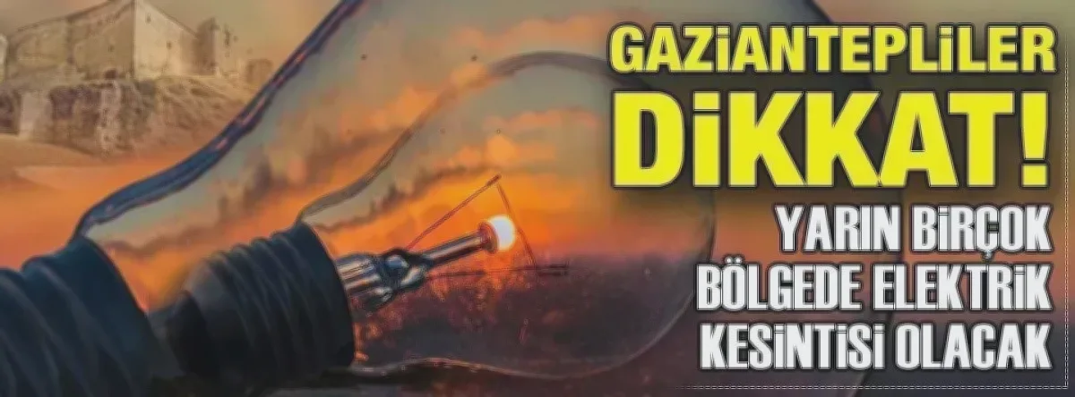 Gaziantep'te Elektrik Kesintisi Paniği