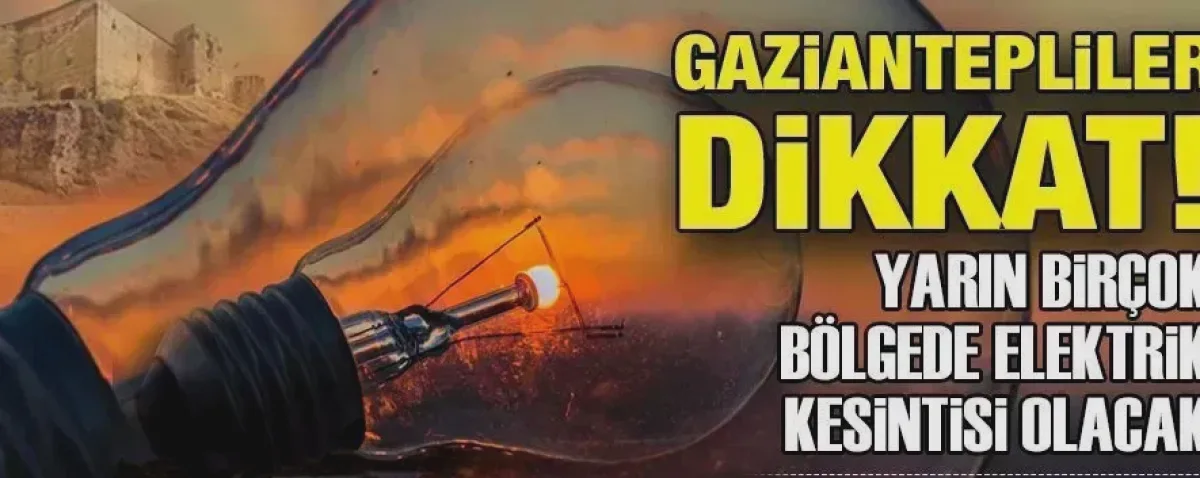Gaziantep'te Elektrik Kesintisi Panik Yarattı