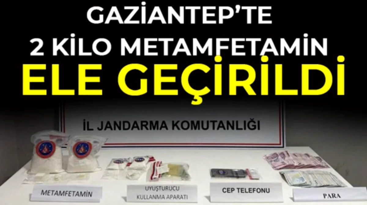 Gaziantep'te Narko'ya Darbe: 2 Kilo Metamfetamin