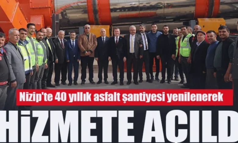 Nizip asfalt şantiyesi - Nizip'te 40 Yıllık Asfalt Şantiyesi Yeniden Canlandı