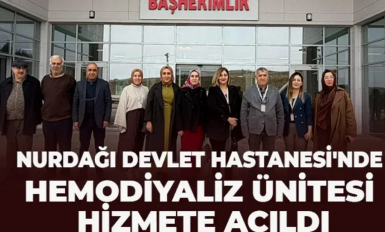 diyaliz hastaları - Nurdağı'na Diyaliz Müjdesi: Hemodiyaliz Ünitesi Açıldı