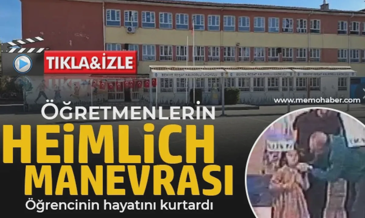 Öğretmen Heimlich Mucizesi: Zehra Kurtuldu