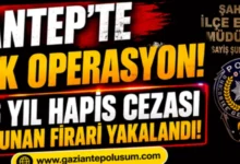 firari hükümlü yakalandı - 26 Yıl Cezalı Firari Gaziantep'te Yakalandı