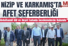 afet seferberliği Gaziantep - Afet Seferberliği: Gaziantep'te Zararlar Yerinde İncelendi