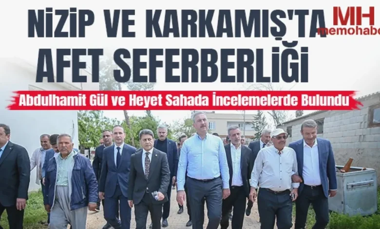 afet seferberliği Gaziantep - Afet Seferberliği: Gaziantep'te Zararlar Yerinde İncelendi