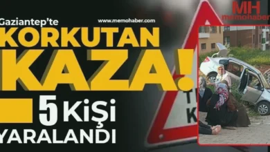 Fıstık Kent kaza - Fıstık Kent'te Feci Kaza: Direksiyon Kilitlendi, 5 Yaralı