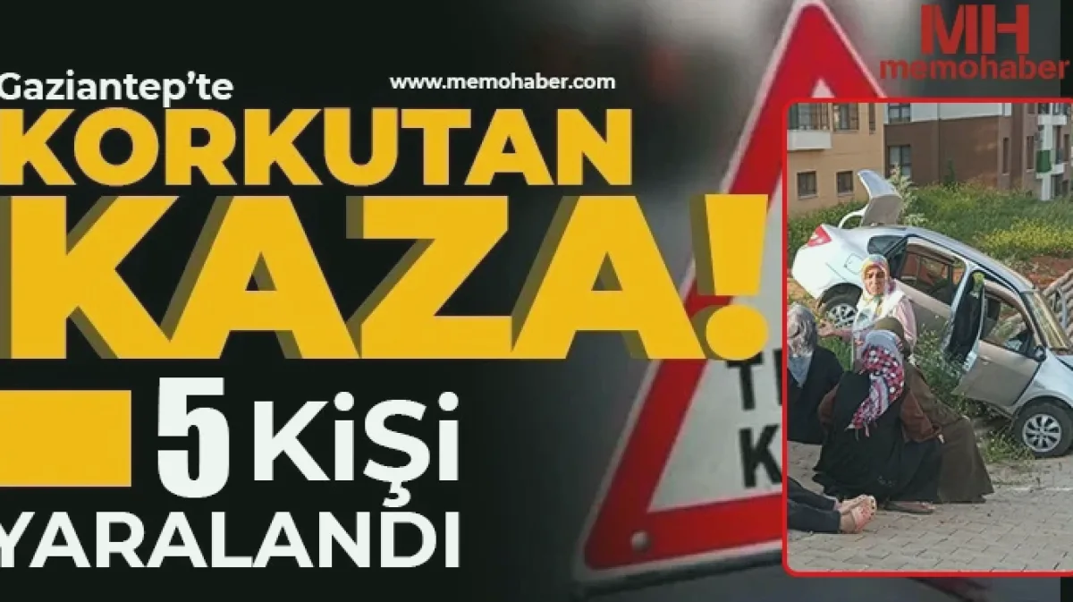 Fıstık Kent'te Feci Kaza: Direksiyon Kilitlendi, 5 Yaralı