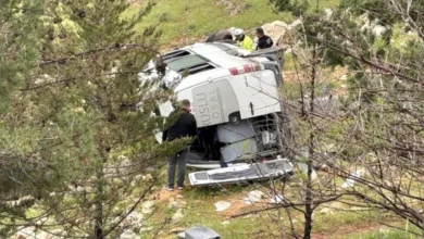 Gaziantep işçi servisi kaza - Gaziantep İşçi Servisi: Şarampolde Faciadan Dönüş