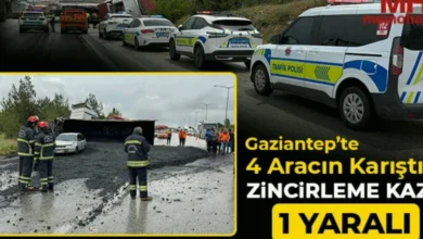 Gaziantep yolunda zincirleme kaza - Gaziantep Yolunda Zincirleme Kaza: Yağmur Facia Yarattı