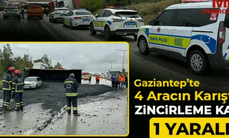 Gaziantep yolunda zincirleme kaza - Gaziantep Yolunda Zincirleme Kaza: Yağmur Facia Yarattı