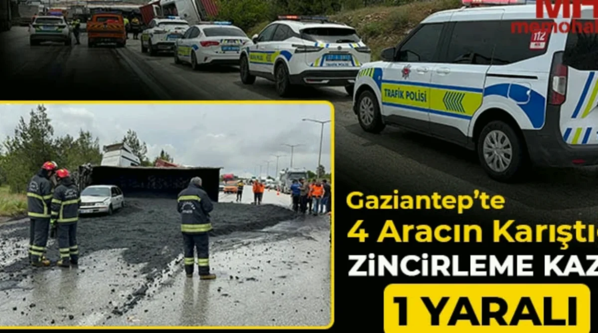 Gaziantep Yolunda Zincirleme Kaza: Yağmur Facia Yarattı