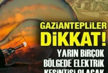 elektrik kesintisi - Gaziantep'te Elektrik Kesintisi: Bilgi Notu