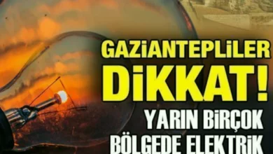 elektrik kesintisi - Gaziantep'te Elektrik Kesintisi: Bilgi Notu
