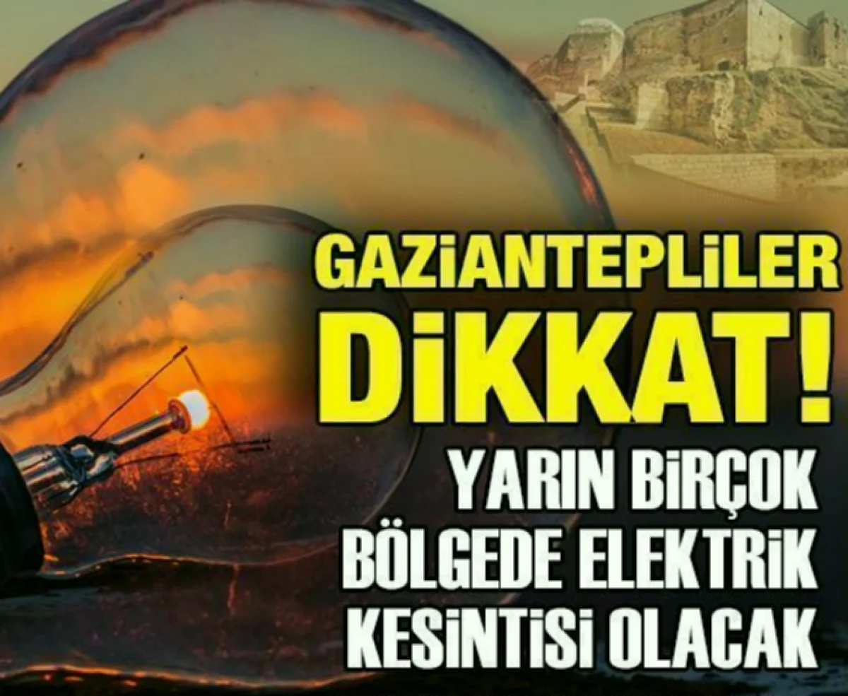 Gaziantep'te Elektrik Kesintisi: Bilgi Notu