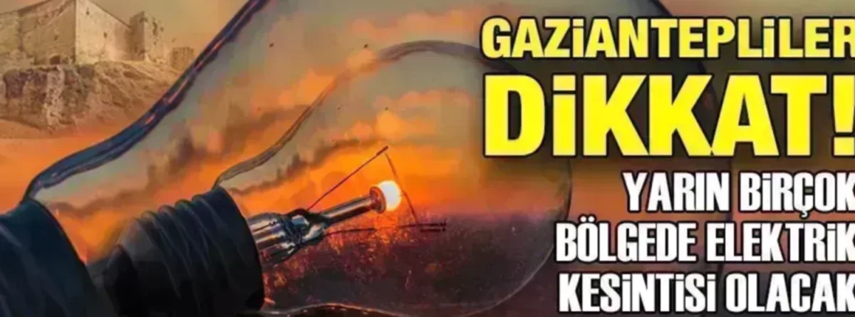 Gaziantep'te Elektrik Kesintisi: Detaylar