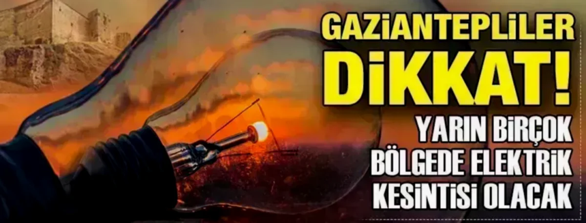 Gaziantep'te Elektrik Kesintisi Paniği