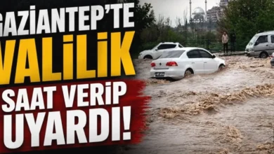 kritik saatler - Gaziantep'te kritik saatler: Yağış uyarısı