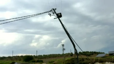 Gaziantep elektrik direği - Gaziantep'te Rüzgar Elektrik Direğini Yamulttu!