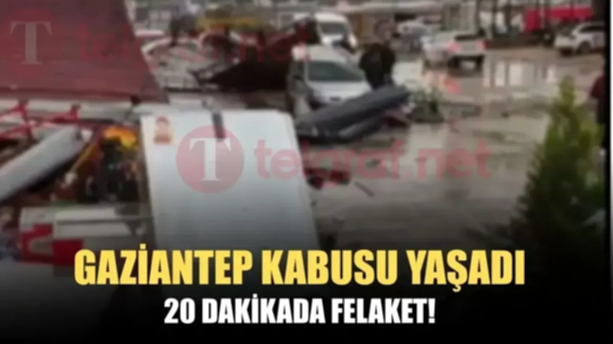 Gaziantep'te Şiddetli Sağanak: Rekor Yağış!