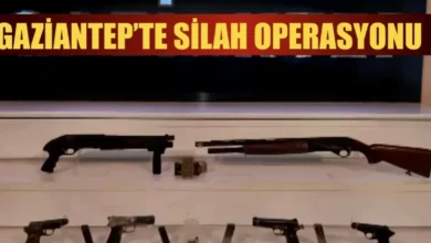 Gaziantep silah operasyonu - Gaziantep'te Silah Operasyonu: 4 Tabanca Ele Geçirildi