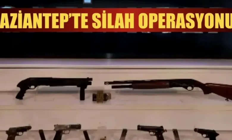 Gaziantep silah operasyonu - Gaziantep'te Silah Operasyonu: 4 Tabanca Ele Geçirildi
