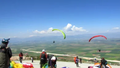 Gaziantep yamaç paraşüt - Gaziantep'te Yamaç Paraşüt Heyecanı Başladı