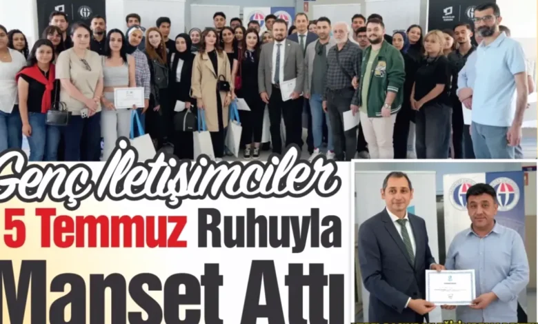 Genç İletişimciler Gaziantep - Genç İletişimciler Gaziantep: Gençler 15 Temmuz Ruhuyla M...