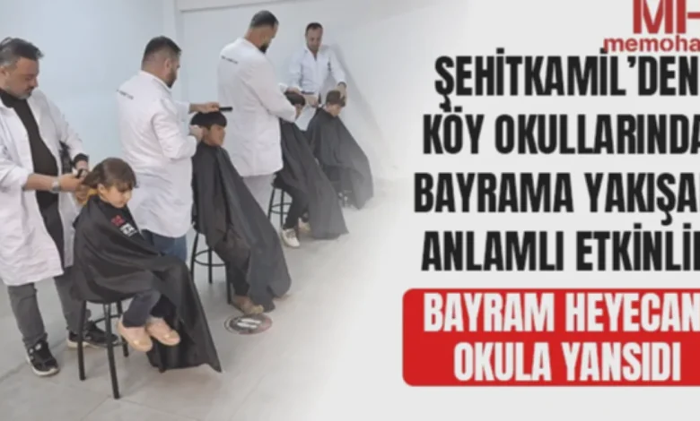 Köy okulları bayram tıraşı - Köy Okulları Bayram Tıraşıyla Şenlendi