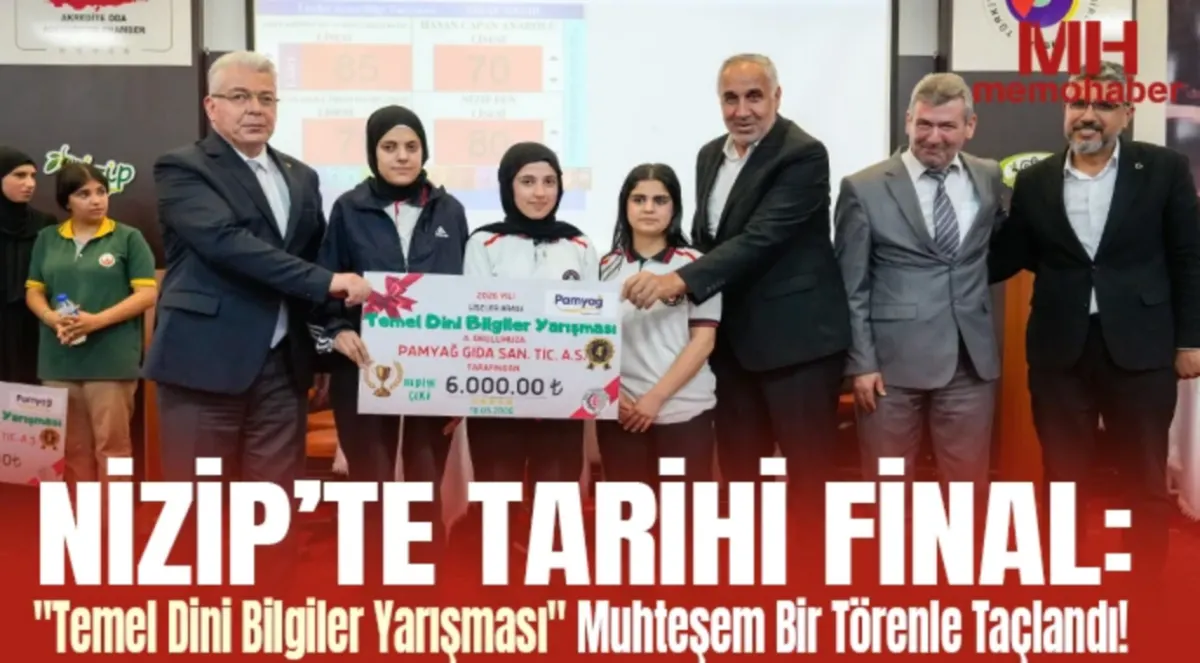Nizip'te Dini Bilgi Yarışması Kazananları Belli Oldu