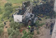 Nurdağı trafik kazası - Nurdağı Trafik Kazası: Nurdağı Viyadüğü'nde Sebze Tırı Fa...