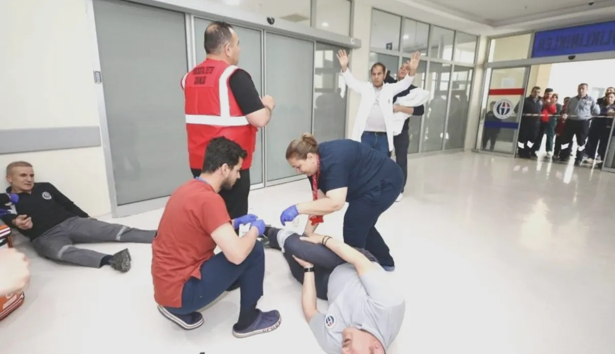 Pembe Kod Tatbikatı: Gaziantep Hastanesi Hazır