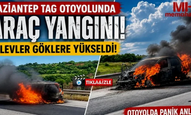 gizmel araç yangını - TAG Otoyolu'nda Gizemli Araç Yangını: Soru İşaretleri