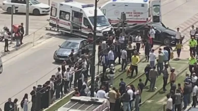tramvay hattında çarpışma - Tramvay Hattında Korkutan Çarpışma