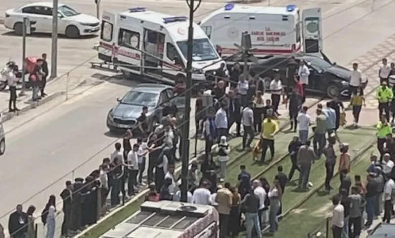 tramvay hattında çarpışma - Tramvay Hattında Korkutan Çarpışma